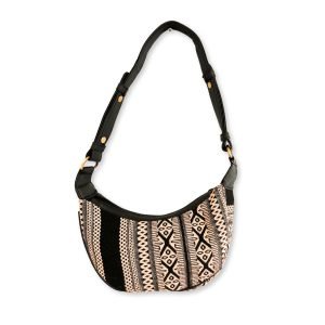 bolso hobo jacquard tonos grises
