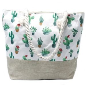 bolso shopper de algodon cactus