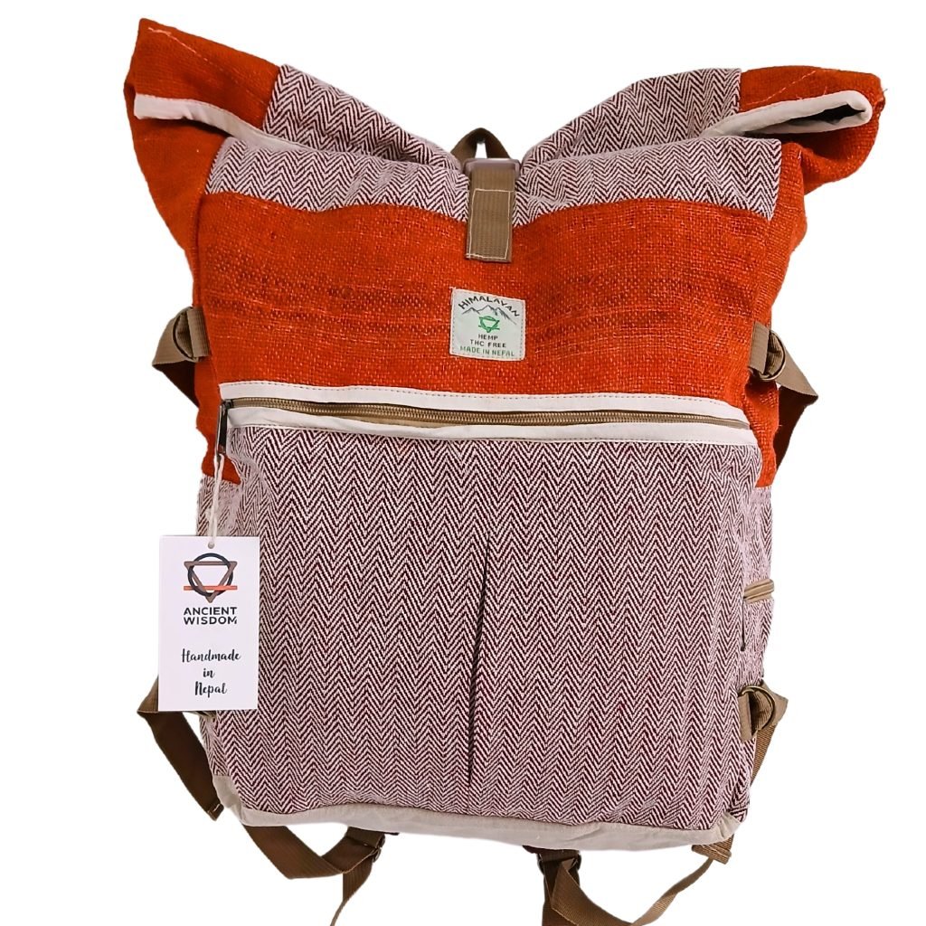 mochila cañamo enrrollable atardecer