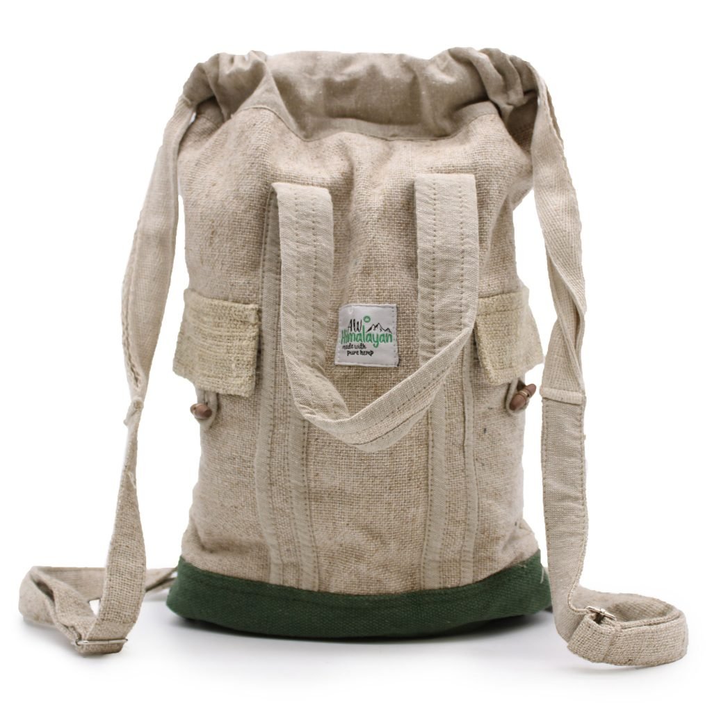 mochila cañamo y algodon natural
