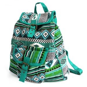mochila jacquard estilo nepal verde