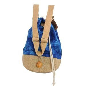mochila algodon natural azul mandala