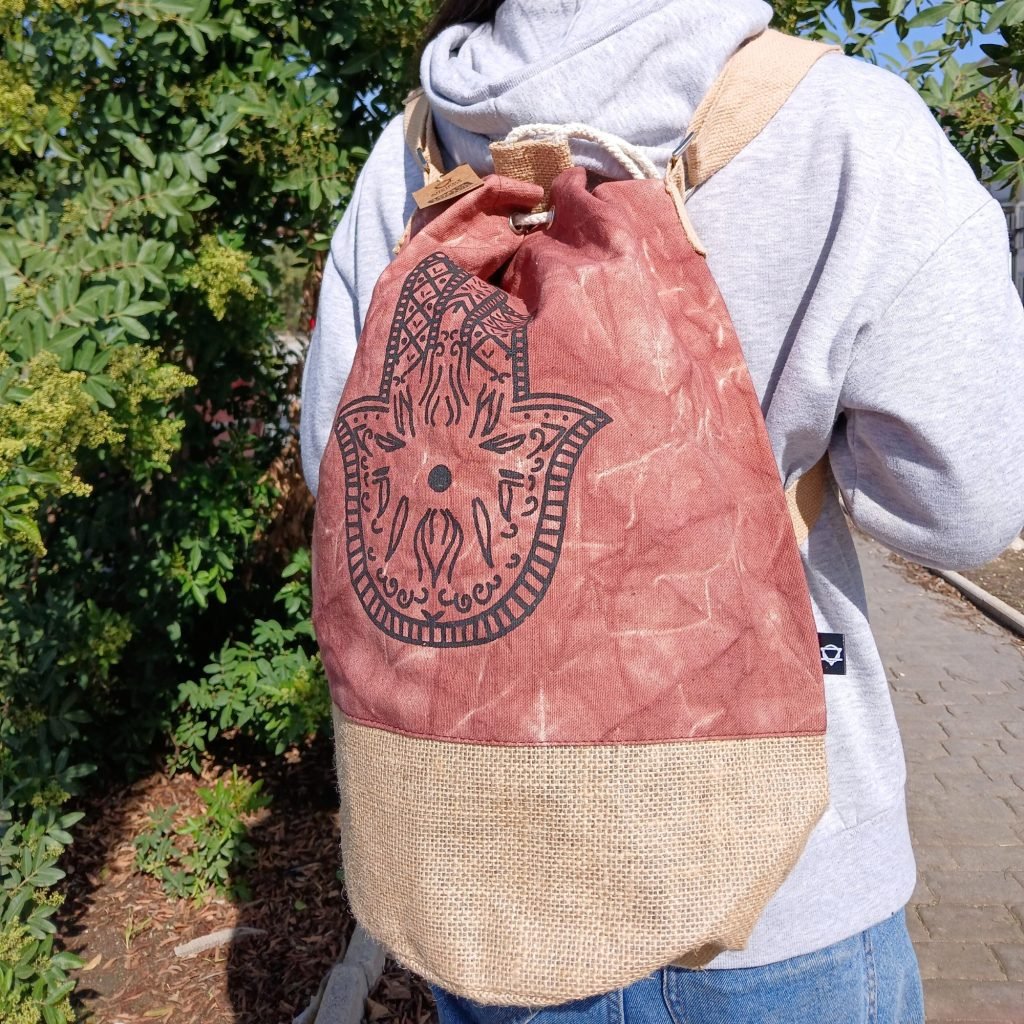 mochila algondon natural hamsa