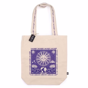 Bolsa tote bag de algodón Hop hare - Brillante