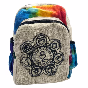 Mochila mediana cañamo Tiedye 7 Chakras