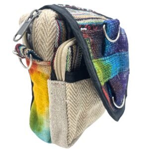 Bolso bandolera de c&aacute;&ntilde;amo te&ntilde;ido - Sundara Oriental
