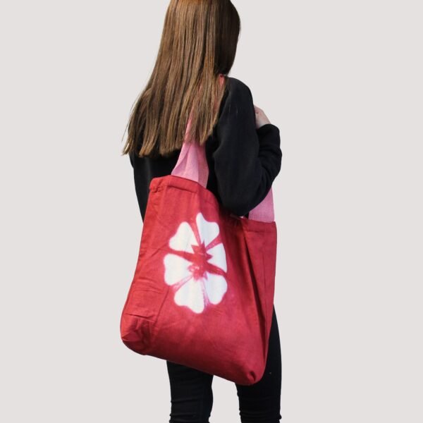Bolsa de Algodon Natural con Dise&ntilde;o "Tie Dye" - Sundara Oriental