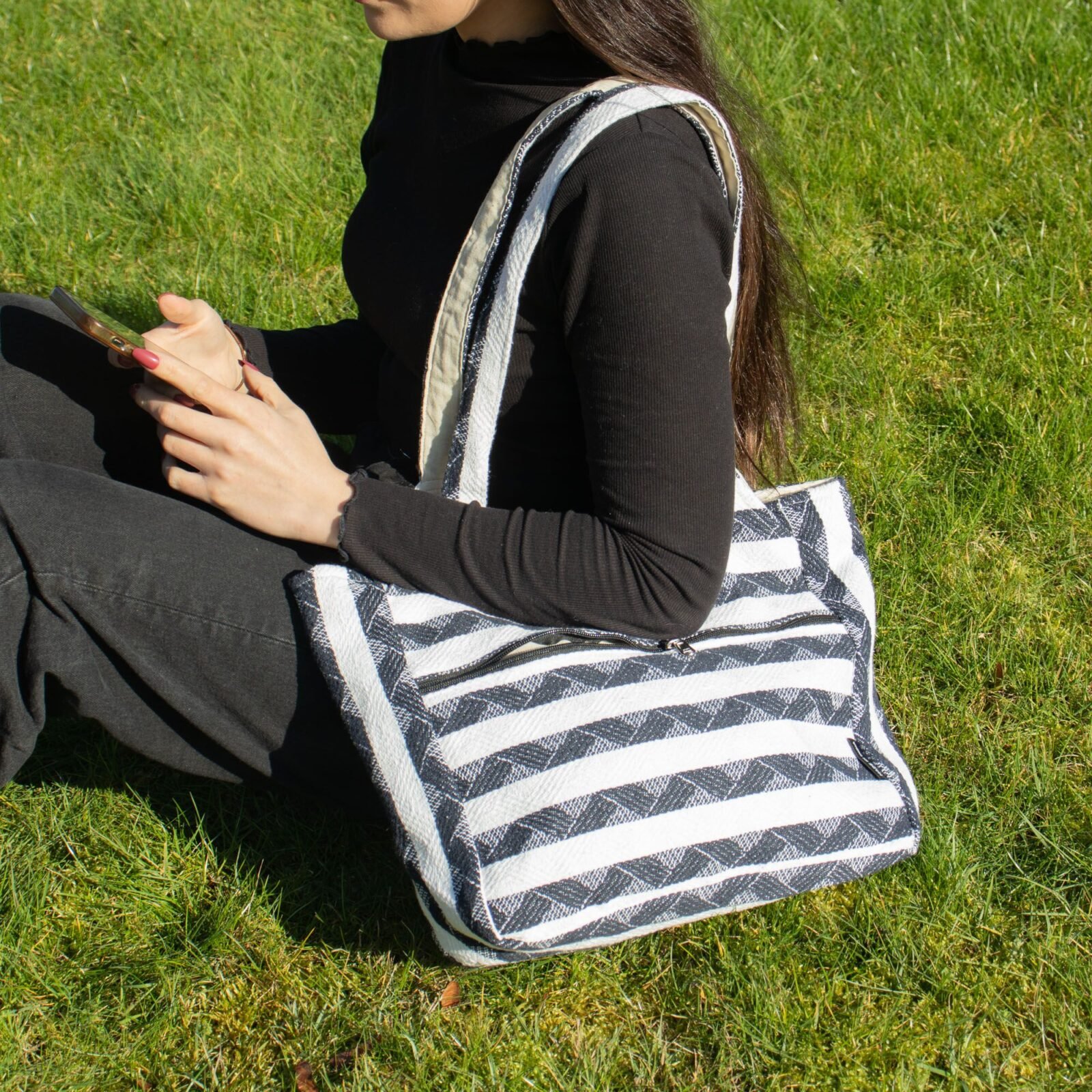 Bolsos Jacquard Naturales – Atlas Nómada – Bolso Musa Viajera - imagen 5 - Sundara Oriental