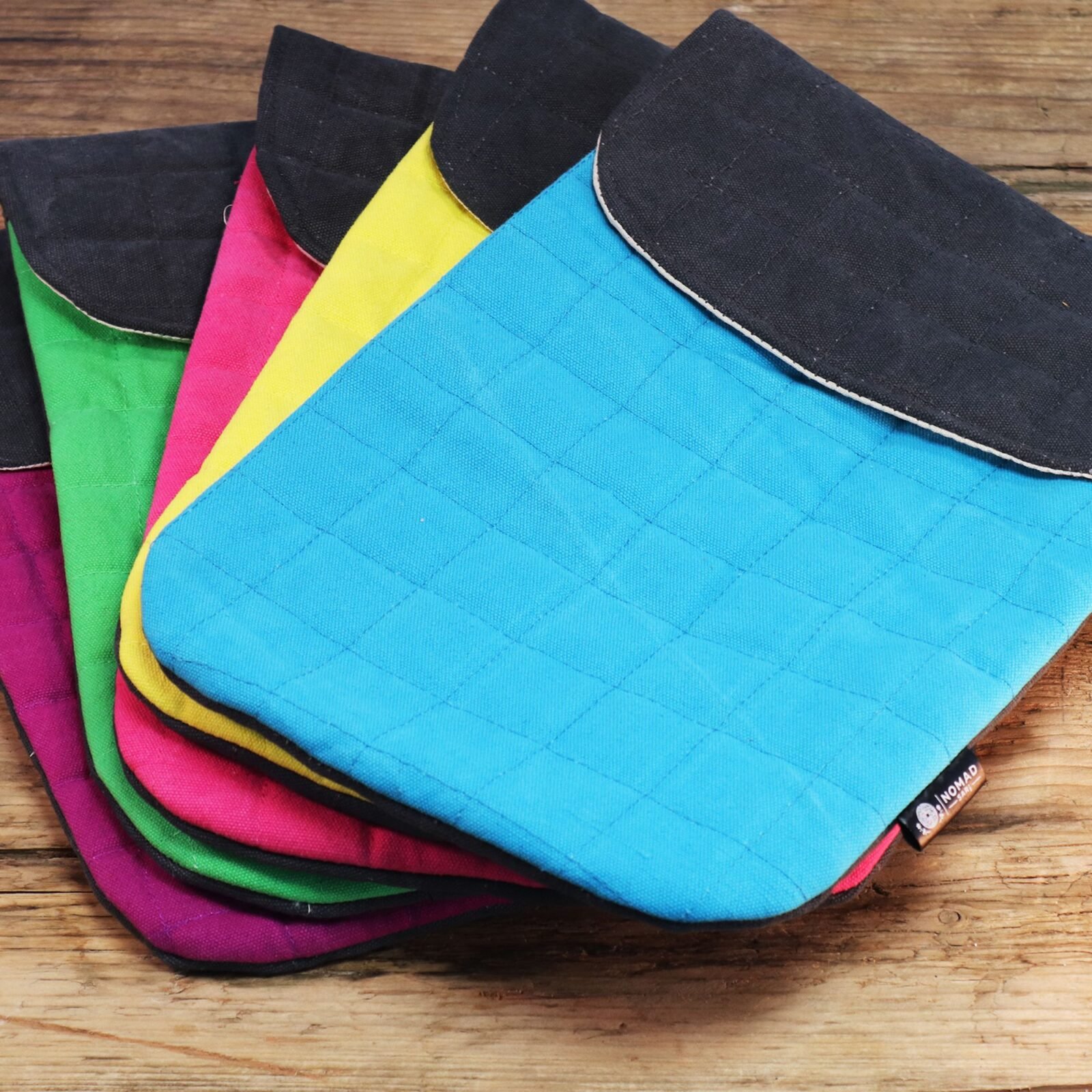 Funda acolchada para portátil de 13 pulgadas - Amarillo loco - Lavado de piedra de 14 onzas - Imagen 8