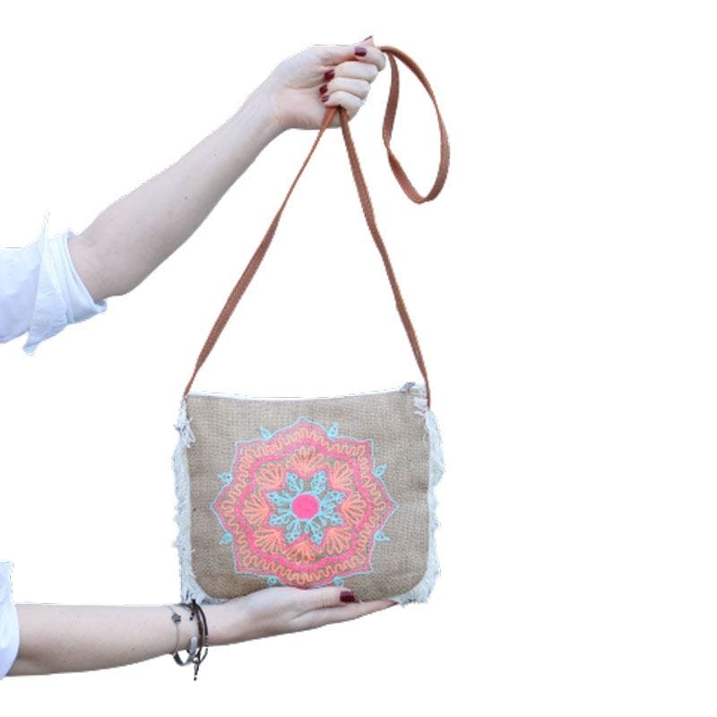 Bolso con flecos - Estampado de Elefante - imagen 5 - Sundara Oriental