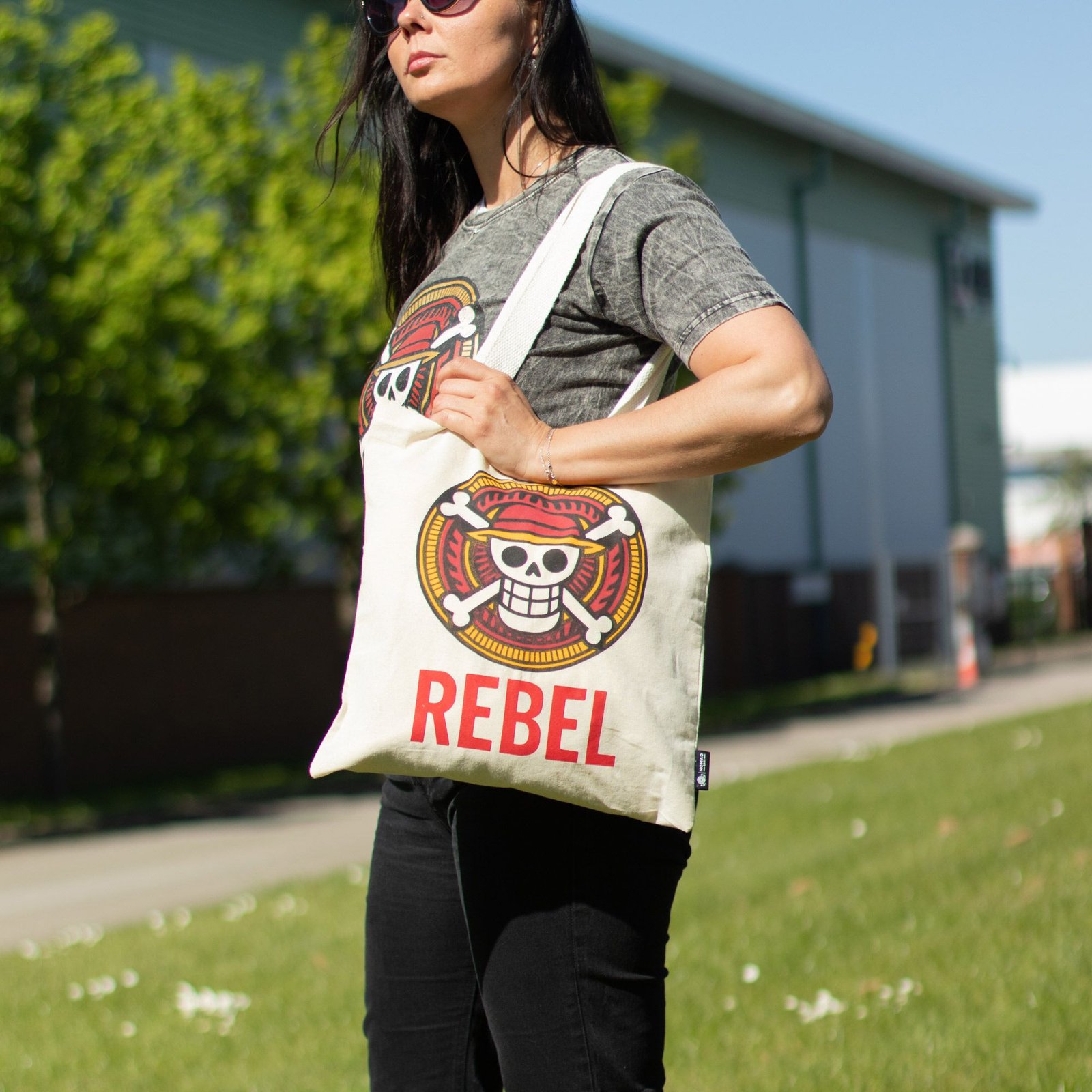 Nomad Sari Icónico Básico Bolso Tote - REBEL - Natural 4oz - Imagen 7