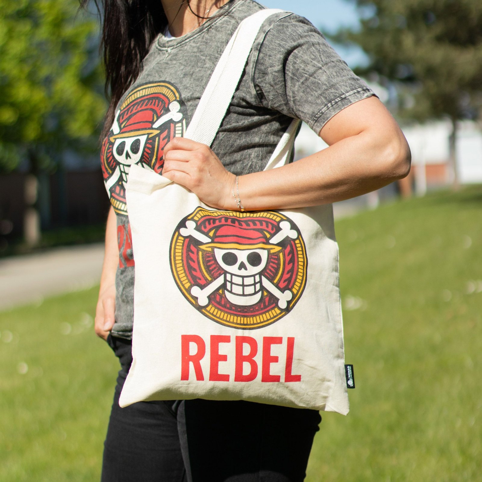 Nomad Sari Icónico Básico Bolso Tote - REBEL - Natural 4oz - Imagen 8