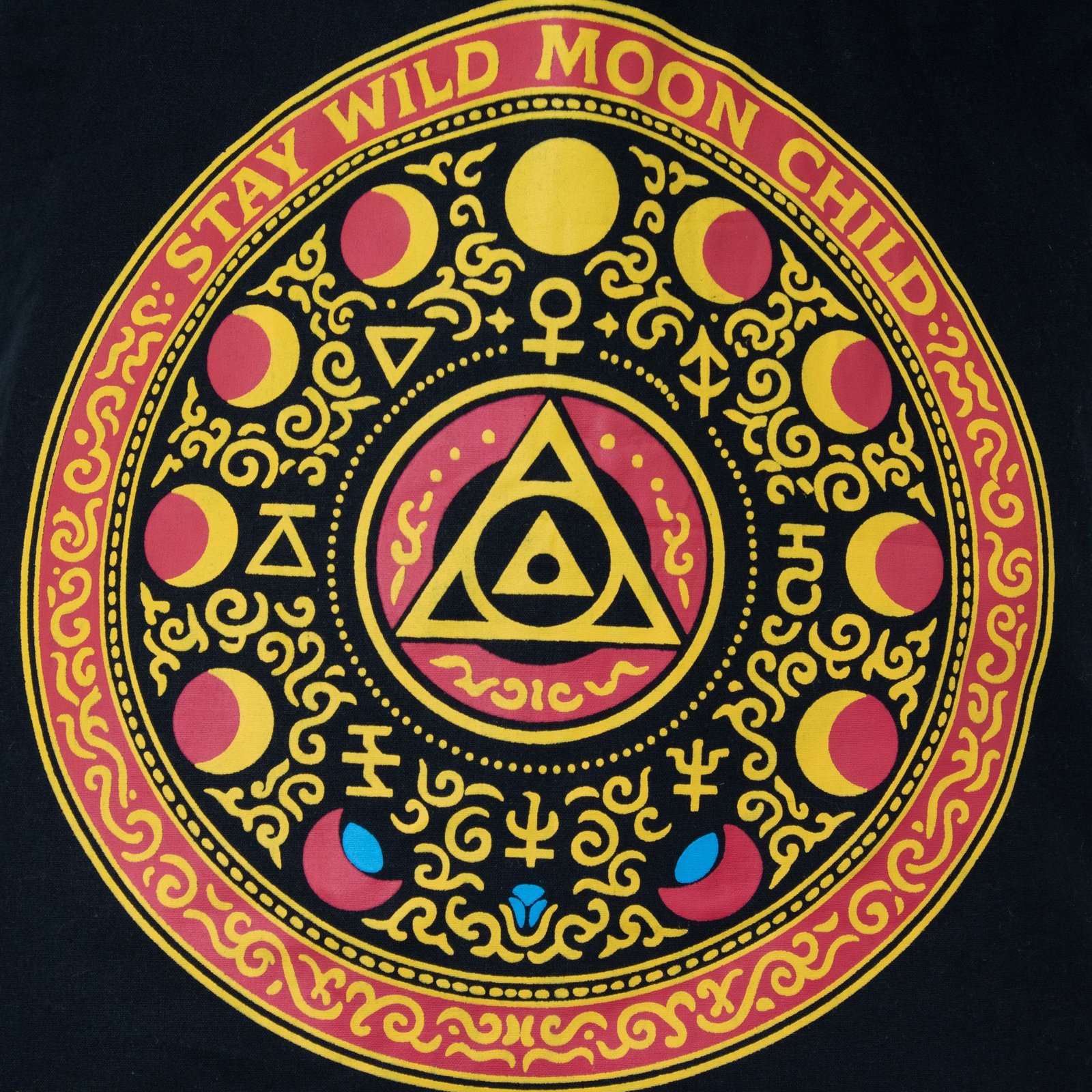 Bolso Tote Icónico Clásico - Luna Alchemy Wheel - Negro 6 oz