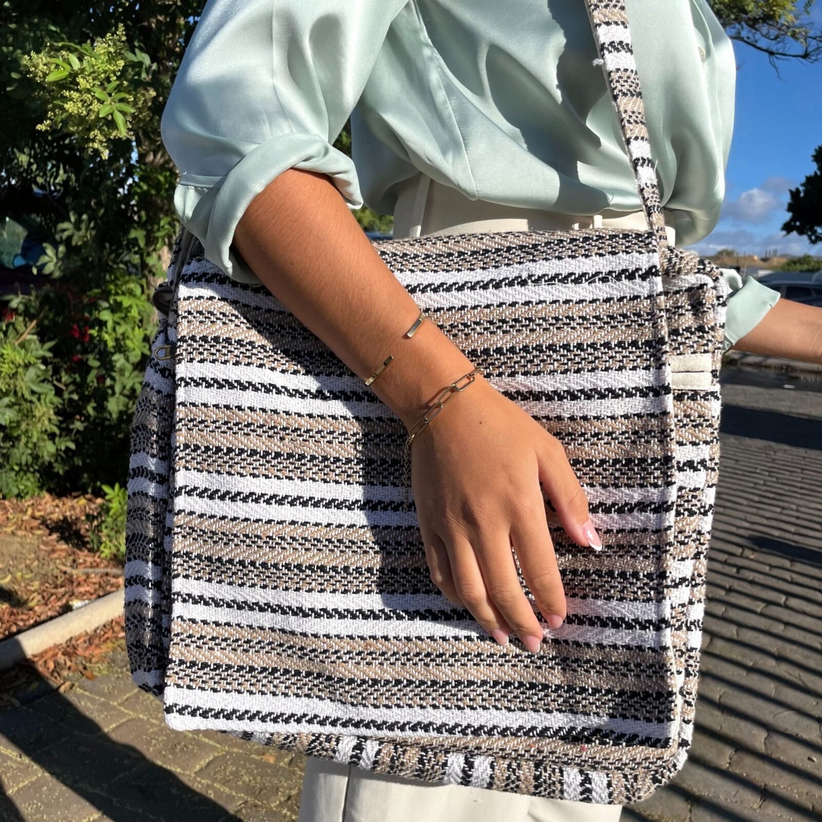 Bolso para Portátil Soft Banjar - Crema y Gris - Imagen 2