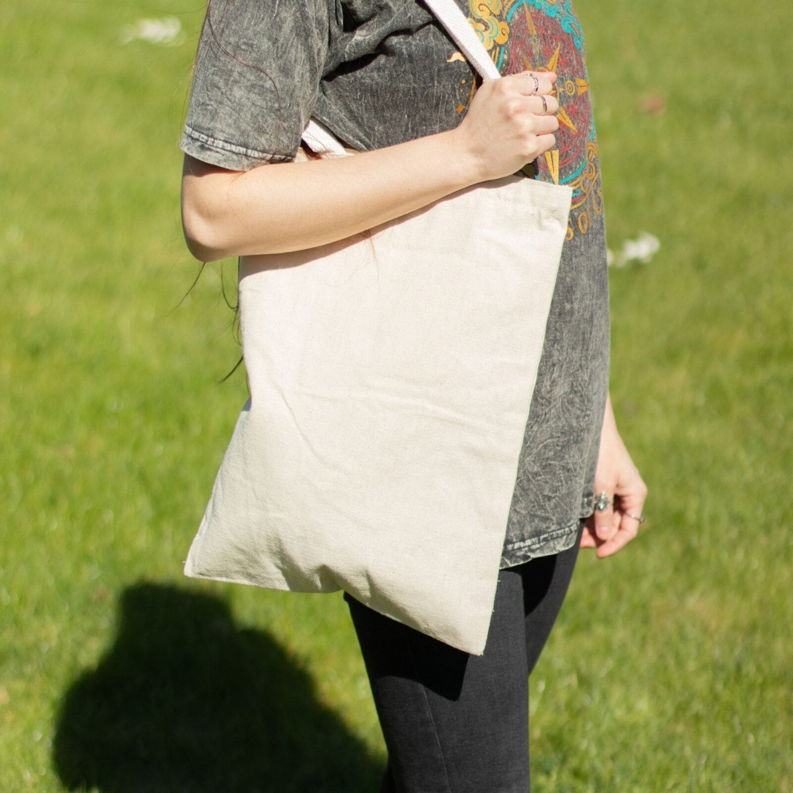 Nomad Sari Iconic Toni Tote Bag - Sin impresión - Natural 10oz - Imagen 5
