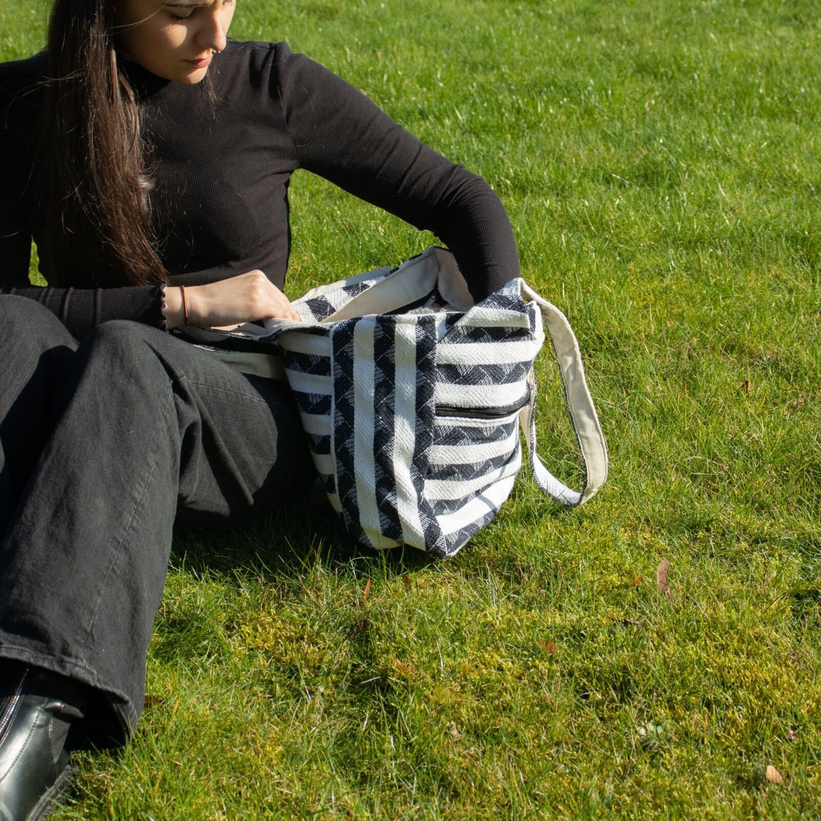 Bolsos Jacquard Naturales – Atlas Nómada – Bolso Musa Viajera - imagen 3 - Sundara Oriental