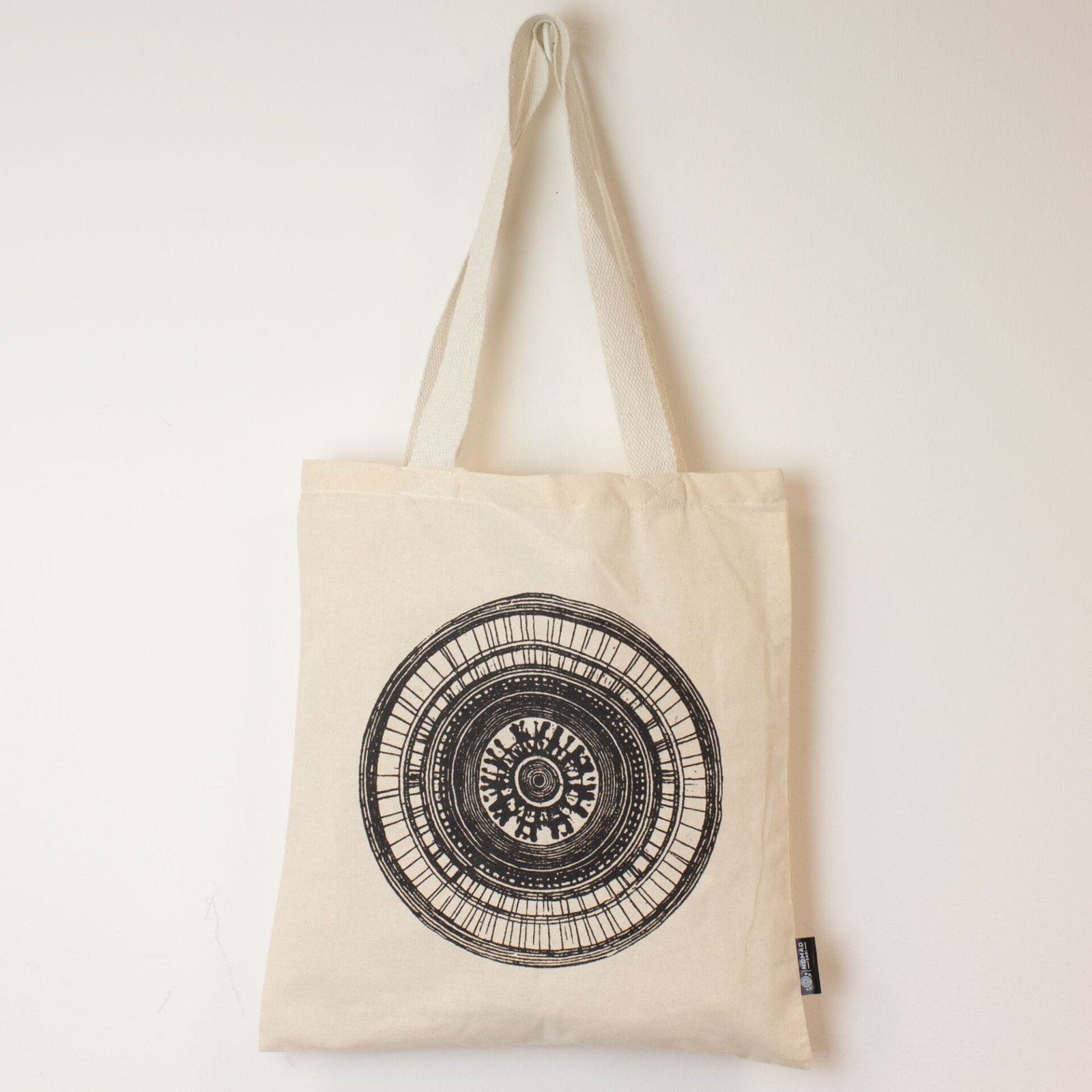 Nomad Sari Icónico Básico Bolso Tote - Mandala Urbana - Natural 4oz - Imagen 8