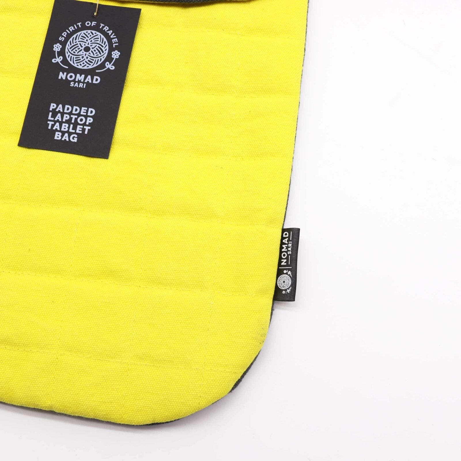 Funda acolchada para portátil de 13 pulgadas - Amarillo loco - Lavado de piedra de 14 onzas - Imagen 11