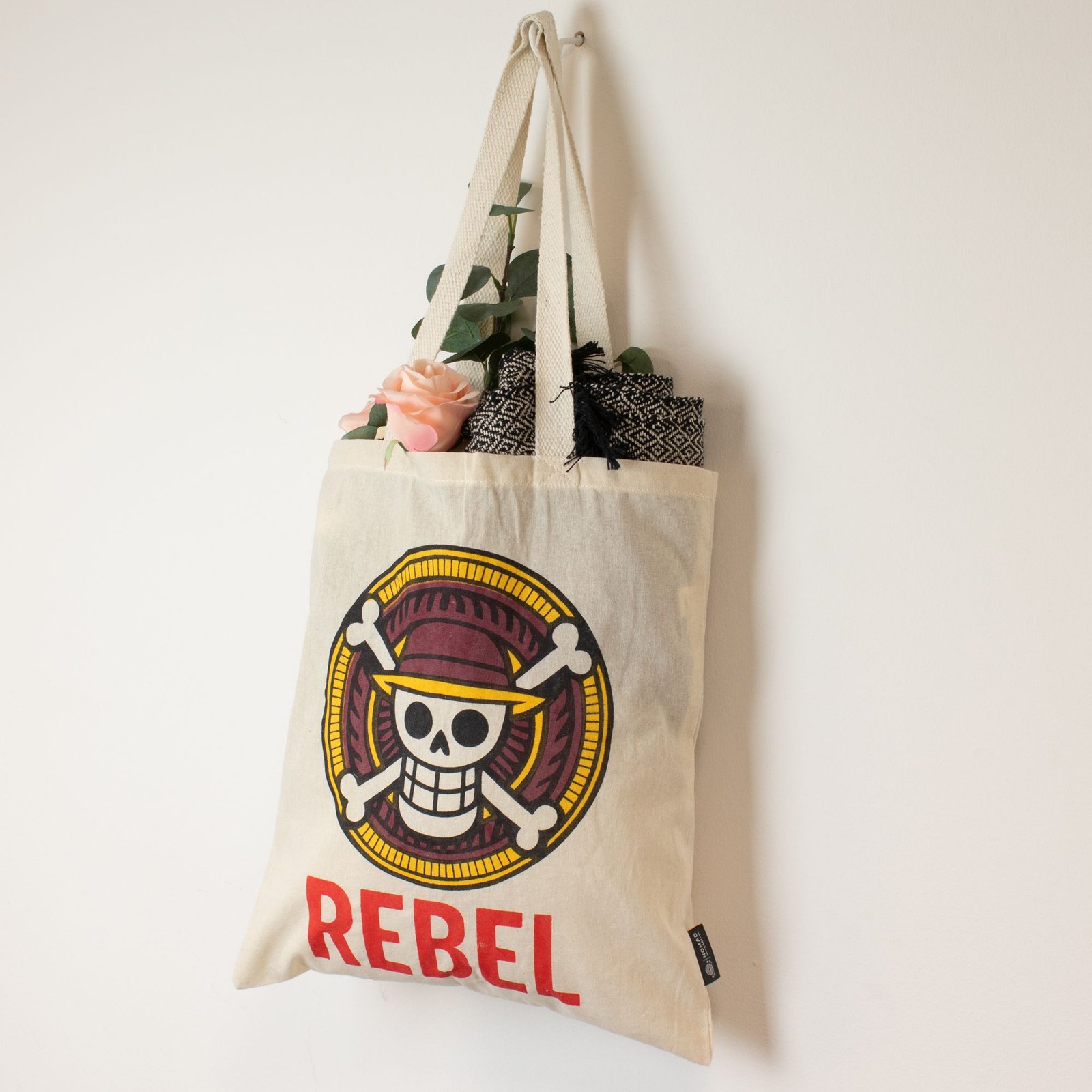 Nomad Sari Icónico Básico Bolso Tote - REBEL - Natural 4oz
