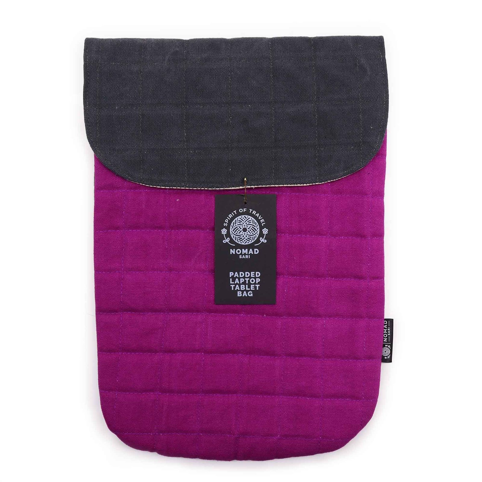 Funda acolchada para portátil - Púrpura Haze - Lavado de piedra de 14 oz - Imagen 2