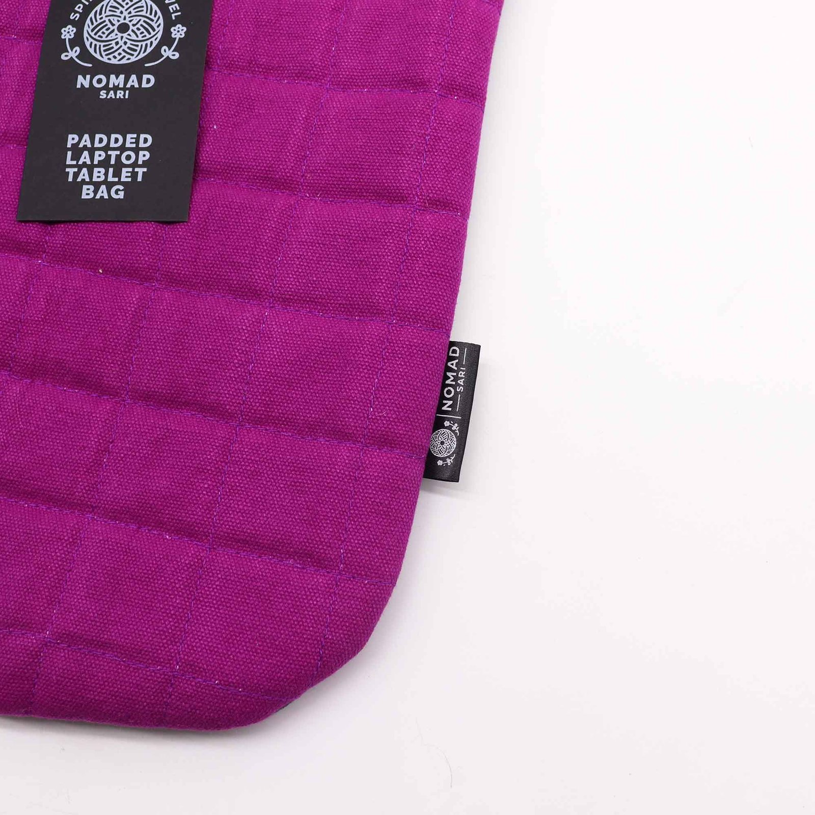 Funda acolchada para portátil - Púrpura Haze - Lavado de piedra de 14 oz - Imagen 3
