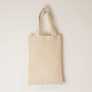 Nomad Sari Icónica Bolsa Tote de Regalo Mini - Sin impresión- (25x18cm) - Natural 4oz
