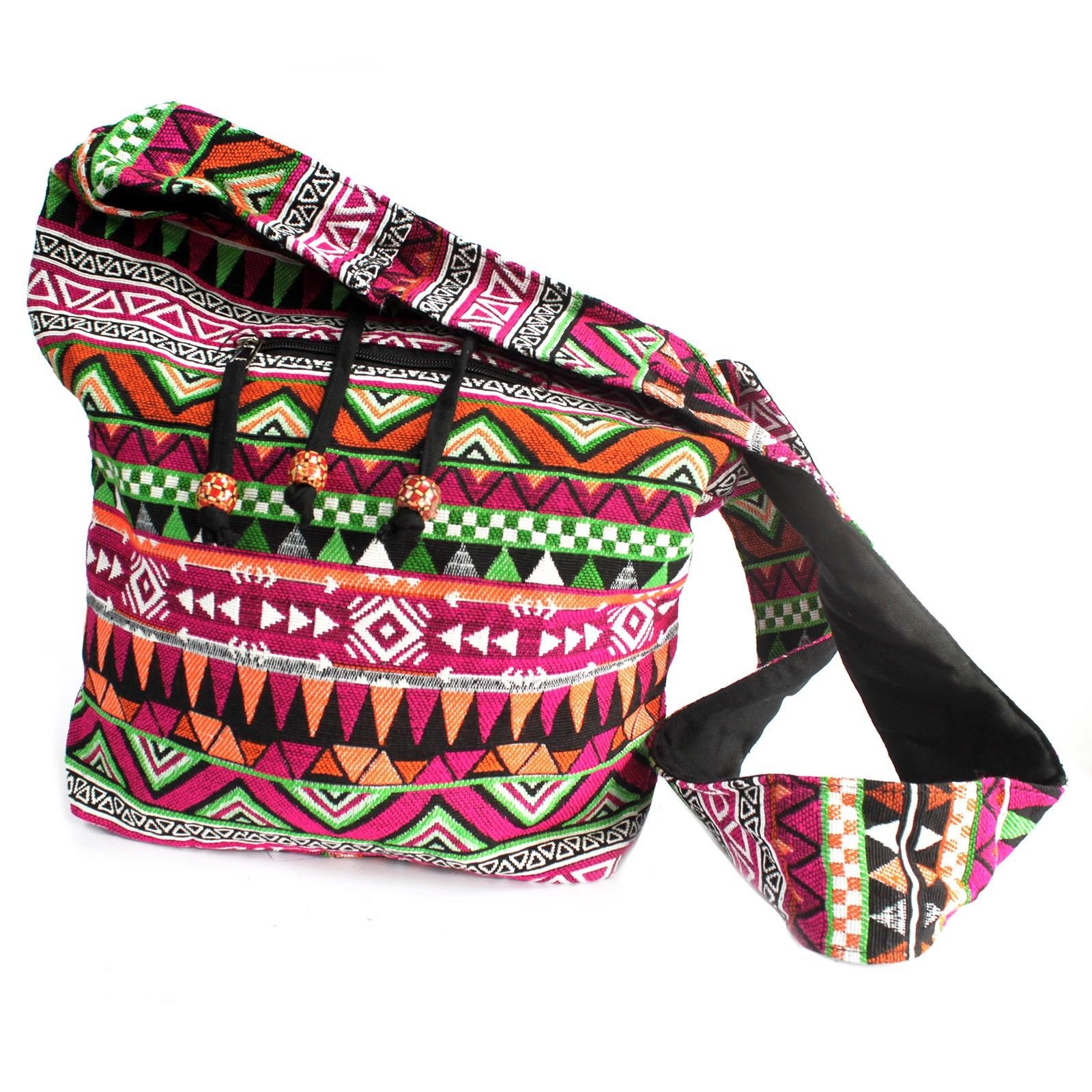 Bolso Jacquard Estilo Estudiante, Color Rosa - imagen 2 - Sundara Oriental