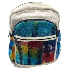 Mochila Mediana de Cáñamo Tie-Dye Lisa - Sundara Oriental