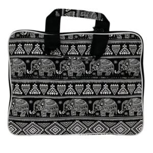 Funda Acolchada para Portátil, Estampado Elefantes