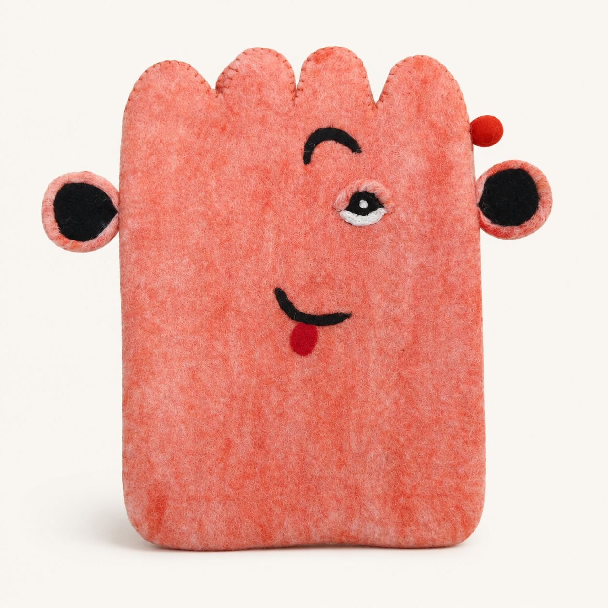 Funda de fieltro para portátil (hasta 14") - Cara rosa bonita - Imagen 3