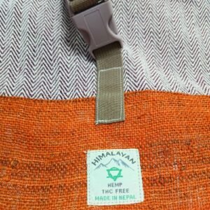 Mochila de Cáñamo para Senderismo, Naranja Atardecer - Sundara Oriental