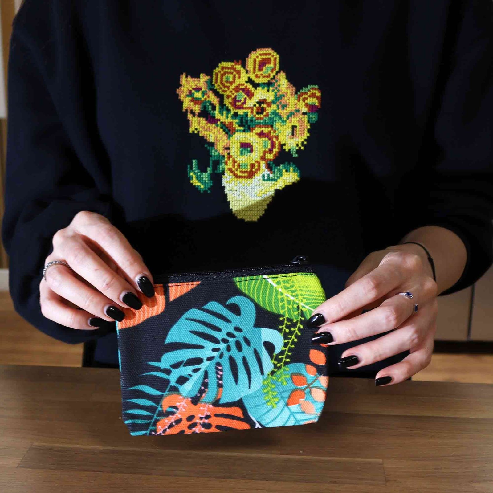 Mini Bolsa Multiusos de Tela Estampada - Sundara Oriental