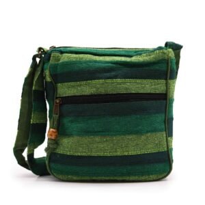 Bolso Bandolera Nepalí, Verde Bosque - Sundara Oriental