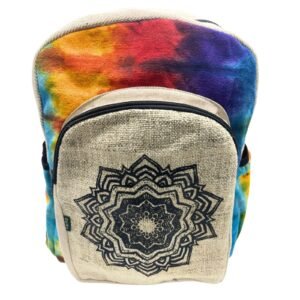 Mochila Grande de Cáñamo Tie-Dye, Mandala - Sundara Oriental