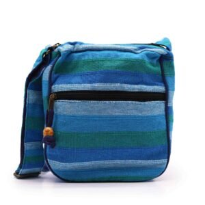 Bolso Bandolera Nepalí, Ríos Azules - Sundara Oriental