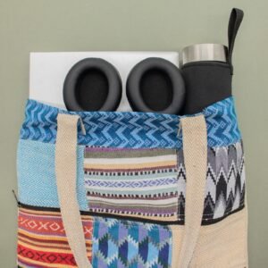 Bolso Tote Patchwork de Katmand&uacute;, Dise&ntilde;o Dhaka