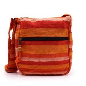 Bolso Bandolera Nepalí, Amanecer Naranja - Sundara Oriental