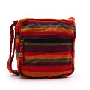 Bolso Bandolera Nepalí, Rojos del Atardecer - Sundara Oriental