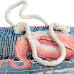 Bolso Shopper de Cuerda, Estampado Flamenco - Sundara Oriental
